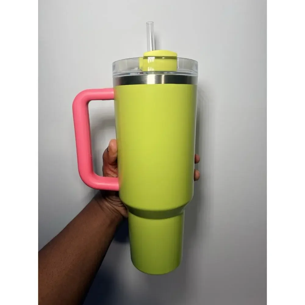 Stanley X Starbucks China 2023 MUSIC CARNIVAL GREEN 40oz Tumbler BNWT RARE! - Picture 4 of 7